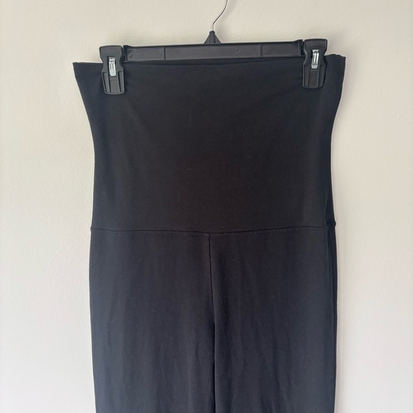 Aerie Black OG Fold Over Super Flare Hi-Rise Leggings Athleisure Activewear - Picture 2 of 9